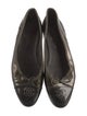 Chanel Interlocking CC Logo Patent Leather Ballet Flats