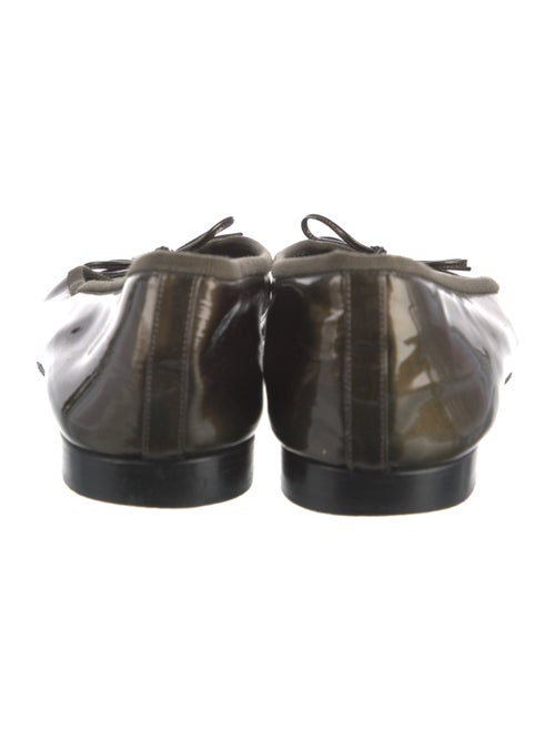 Chanel Interlocking CC Logo Patent Leather Ballet Flats