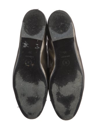 Chanel Interlocking CC Logo Patent Leather Ballet Flats
