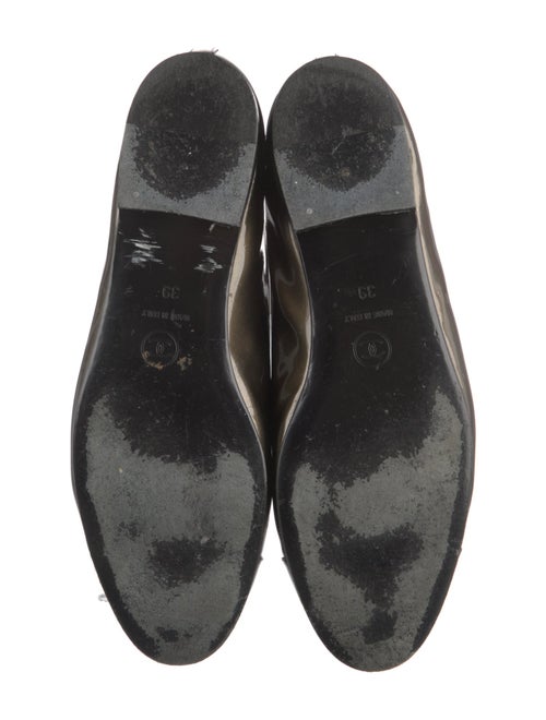 Chanel Interlocking CC Logo Patent Leather Ballet Flats