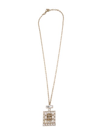Chanel 2024 Strass CC Pendant Necklace