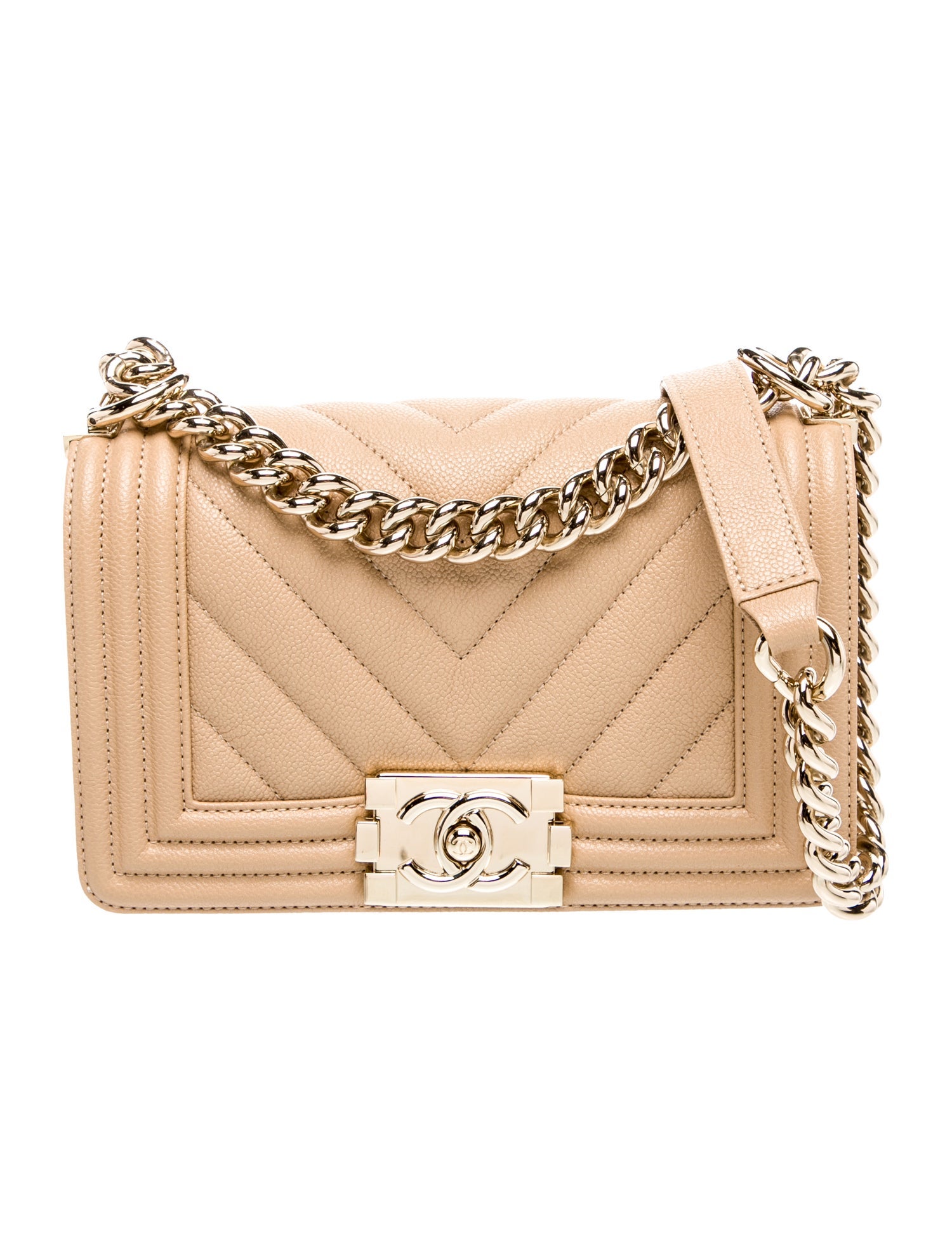 Chanel Small Chevron Boy Bag