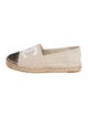 Chanel Interlocking CC Logo Canvas Espadrilles