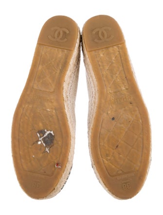 Chanel Interlocking CC Logo Canvas Espadrilles