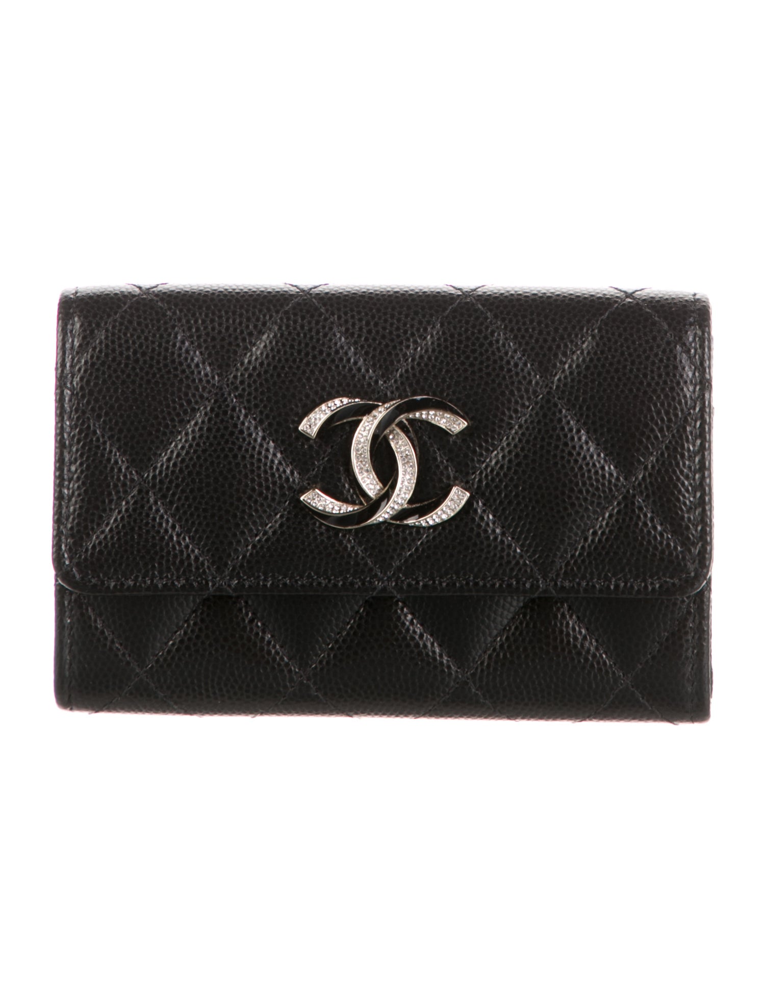 Chanel 2023 Interlocking CC Logo Trifold Wallet