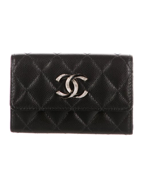 Chanel 2023 Interlocking CC Logo Trifold Wallet