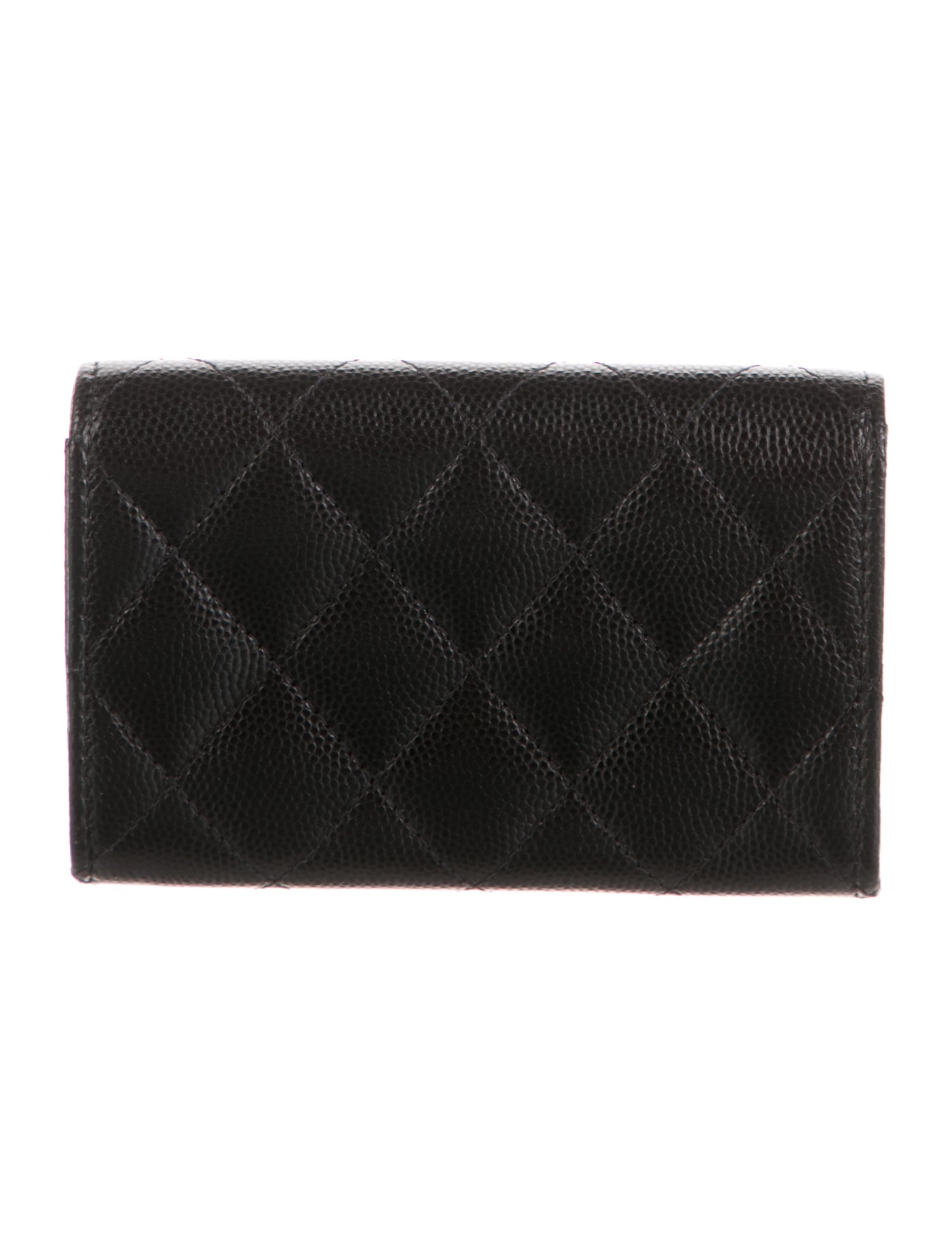 Chanel 2023 Interlocking CC Logo Trifold Wallet
