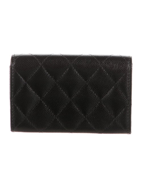 Chanel 2023 Interlocking CC Logo Trifold Wallet