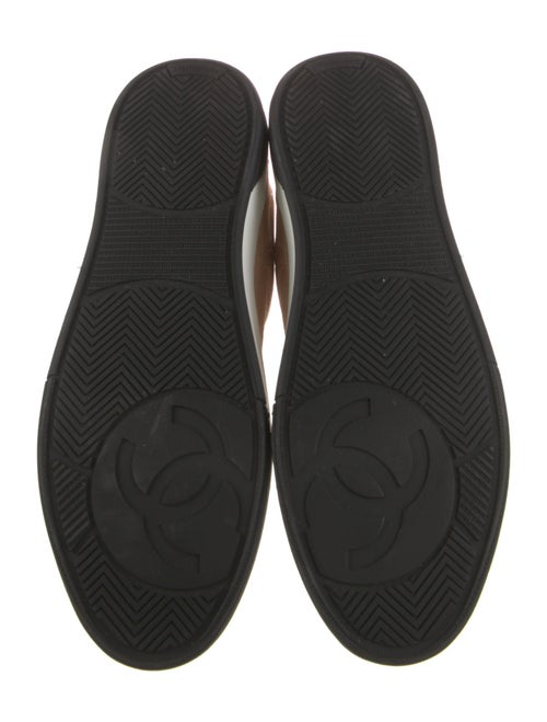 Chanel Interlocking CC Logo Suede Sneakers