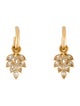 Chanel 2022 Strass CC Drop Earrings