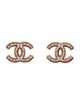 Chanel 2024 Resin CC Stud Earrings