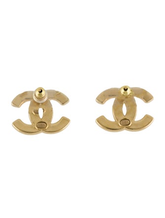 Chanel 2024 Resin CC Stud Earrings
