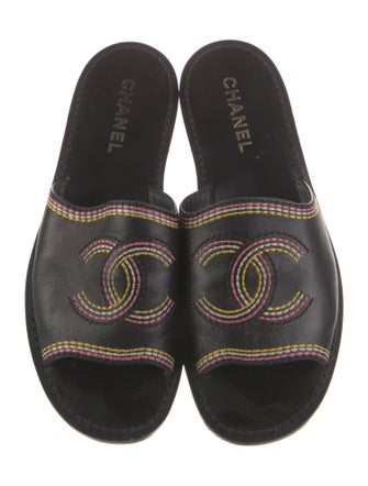 Chanel 2021 Interlocking CC Logo Slides
