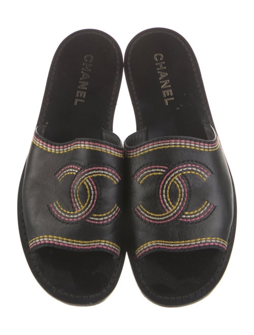 Chanel 2021 Interlocking CC Logo Slides