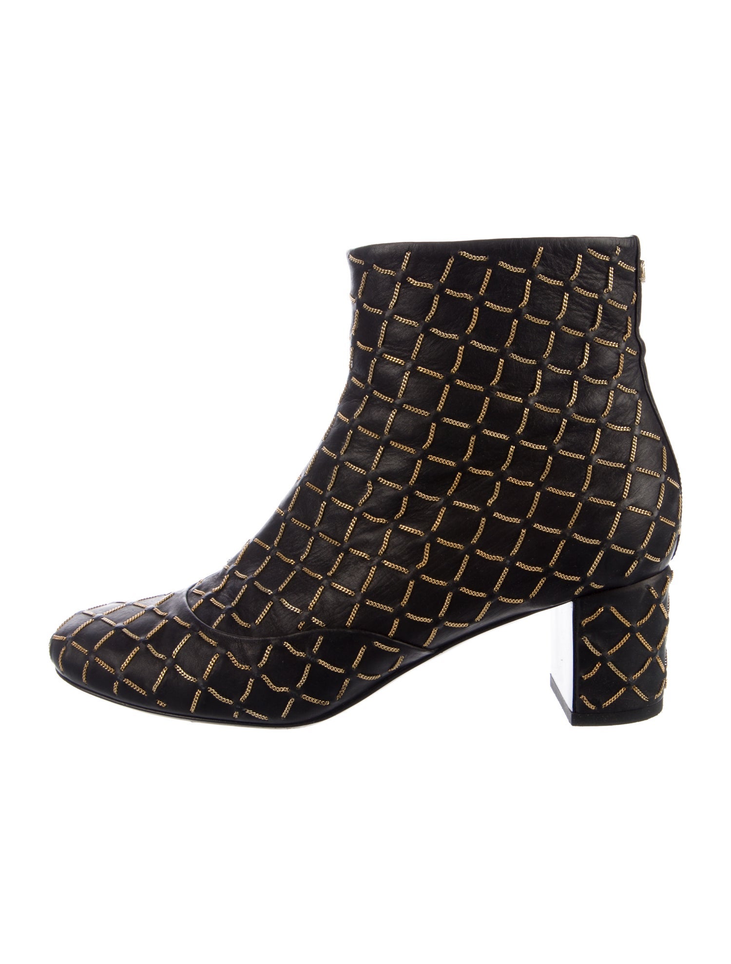 Chanel 2015 Interlocking CC Logo Boots