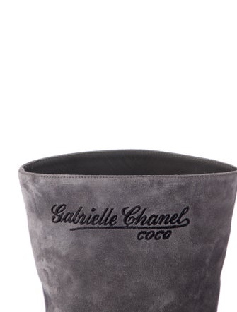 Chanel 2017 Interlocking CC Logo Boots