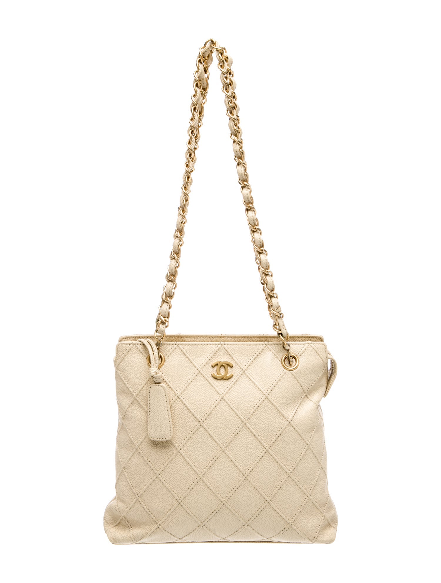 Chanel Diamond Quilted CC Shoulder Bag