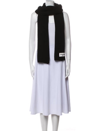 Chanel Logo Cashmere Scarf