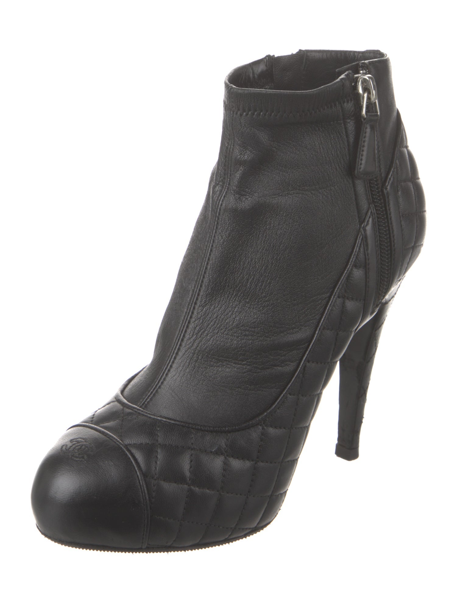 Chanel 2013 Interlocking CC Logo Boots