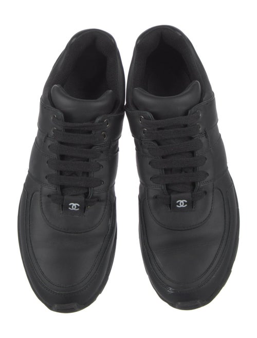 Chanel Interlocking CC Logo Leather Sneakers