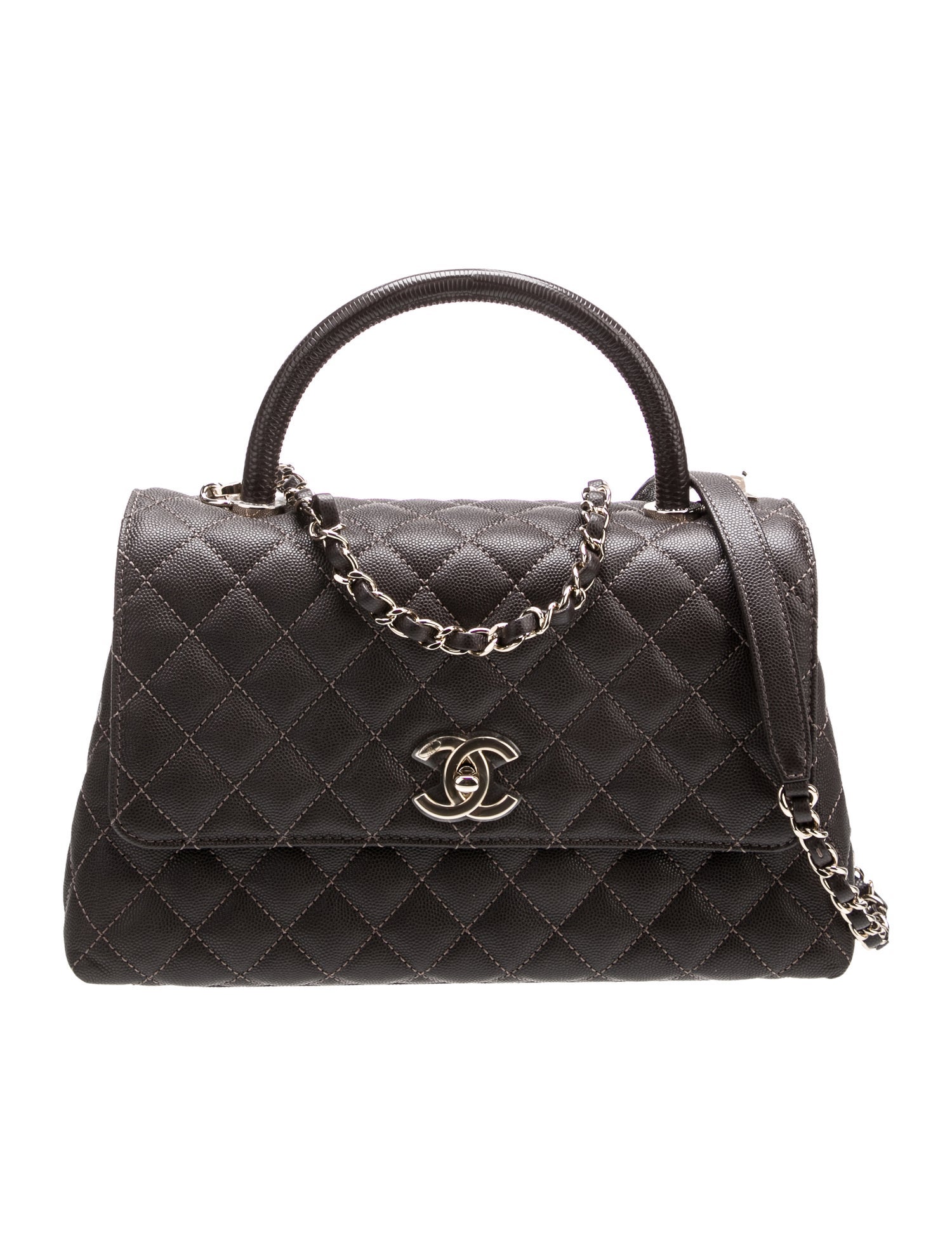 Chanel Small Coco Handle Bag w/ Chain