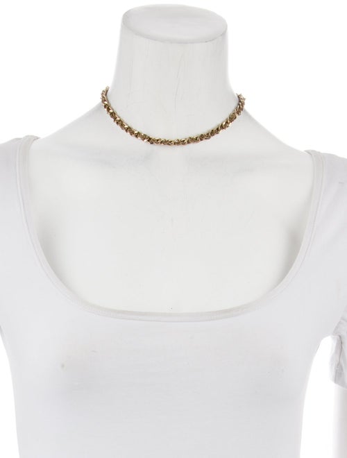 Chanel CC Turnlock Chain Choker Necklace