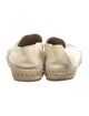 Chanel Interlocking CC Logo Leather Espadrilles