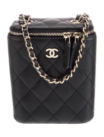 Chanel Quilted Caviar Small Coco Beauty Vanity Case