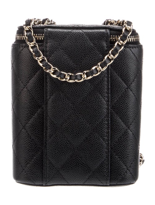 Chanel Quilted Caviar Small Coco Beauty Vanity Case