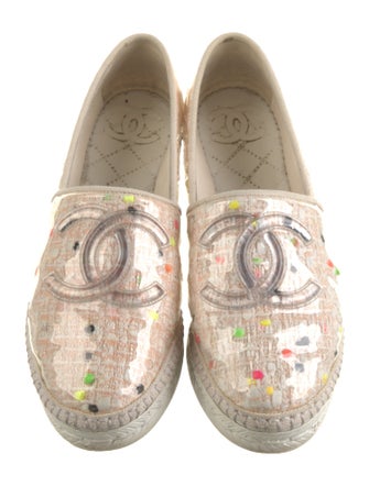 Chanel 2019 Interlocking CC Logo Espadrille Sneakers