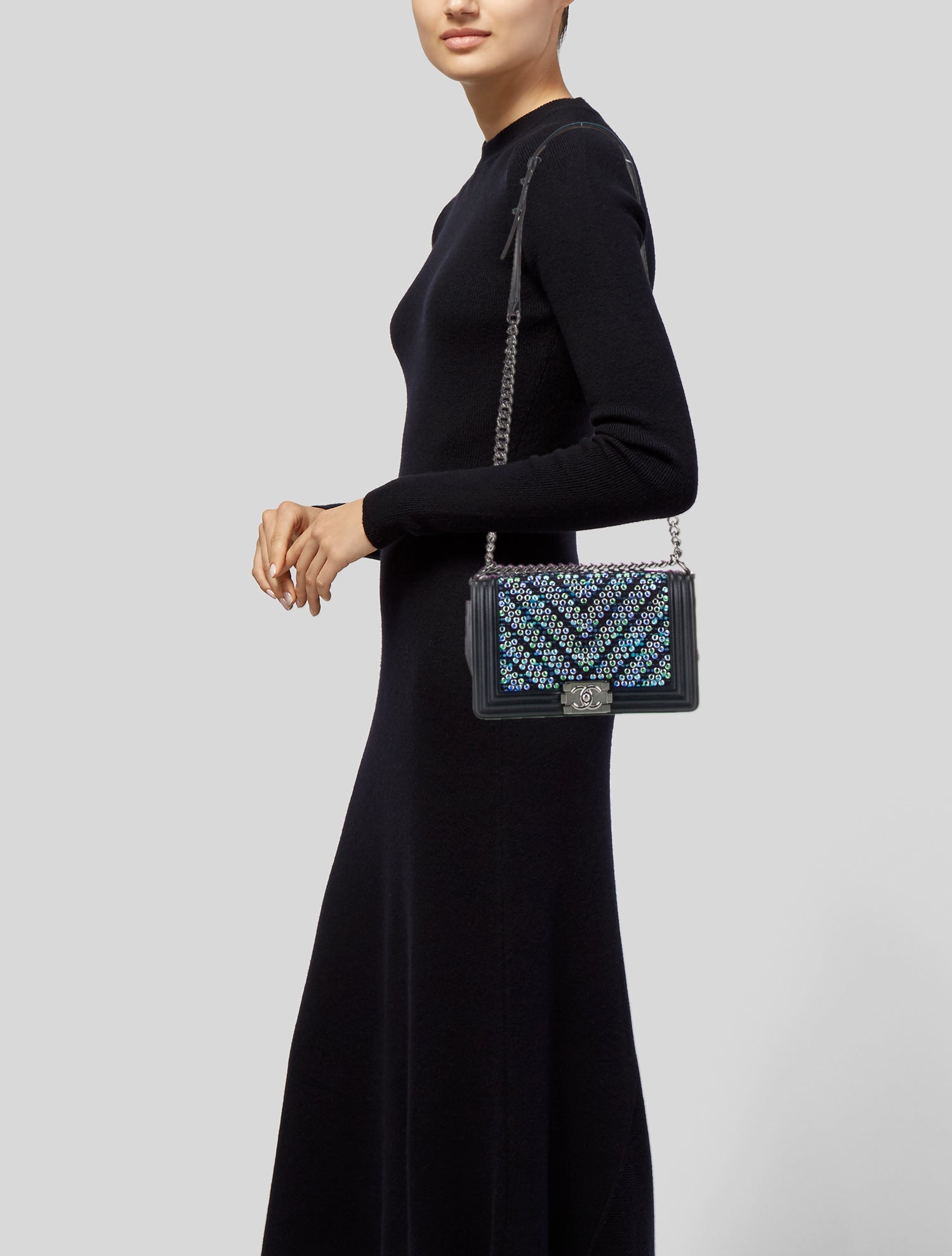 Chanel Medium Tweed Boy Bag