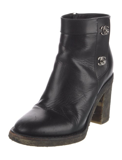 Chanel 2015 Interlocking CC Logo Boots