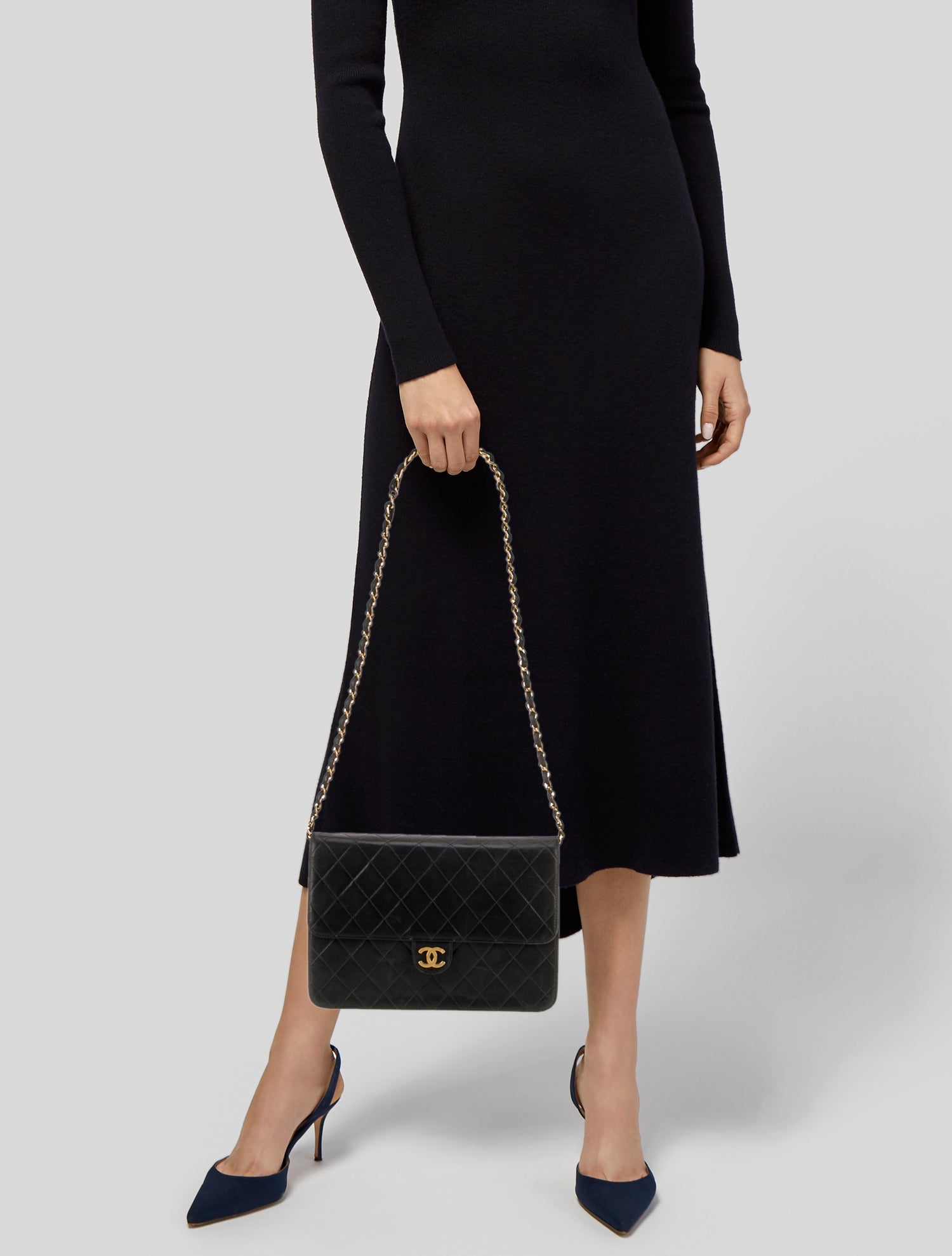 Chanel Quilted CC Flap Shoulder Bag