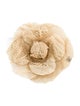 Chanel Mesh CC Camellia Brooch