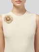 Chanel Mesh CC Camellia Brooch
