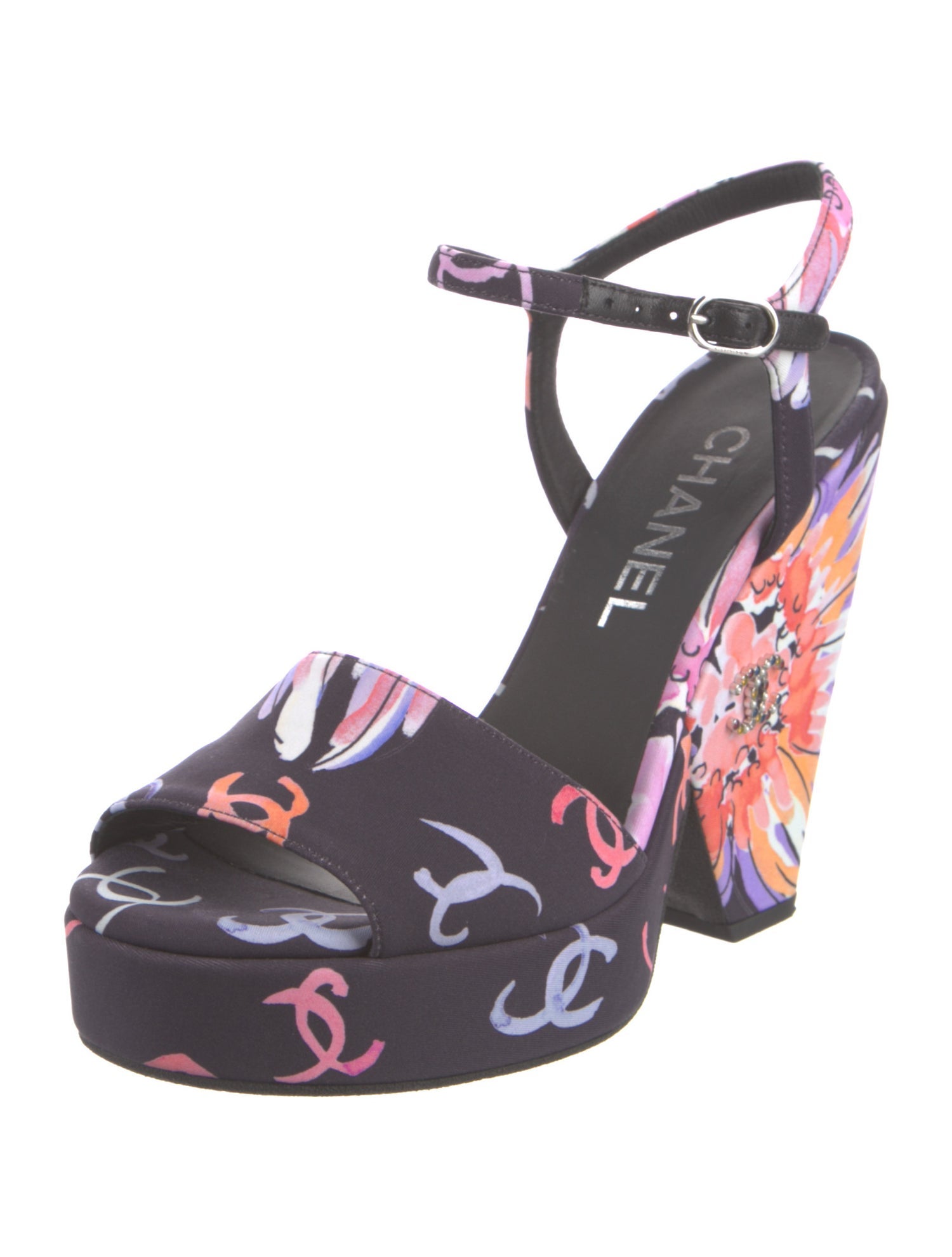 Chanel 2024 Interlocking CC Logo Sandals