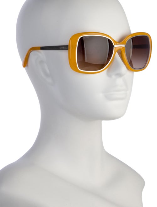 Chanel Interlocking CC Logo Square Sunglasses