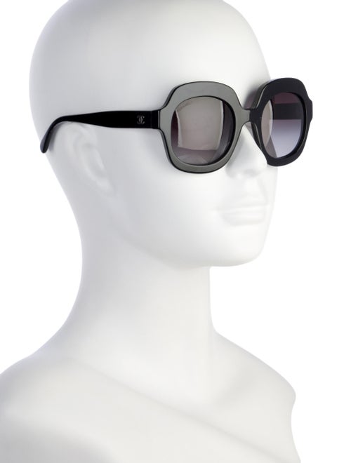 Chanel Interlocking CC Logo Oversize Sunglasses