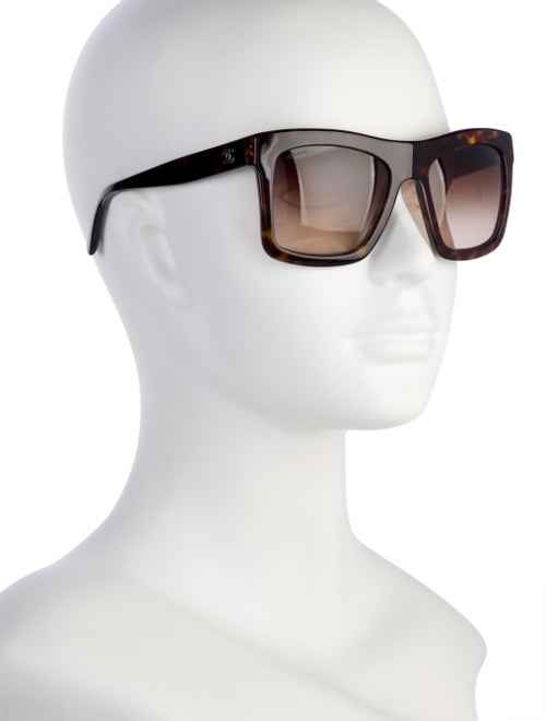 Chanel Interlocking CC Logo Oversize Sunglasses