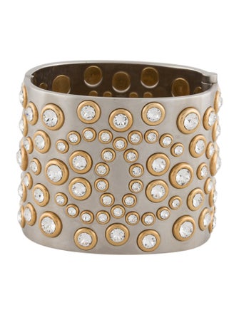Chanel Strass CC Hinged Bracelet