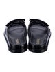 Chanel Interlocking CC Logo Leather Slides