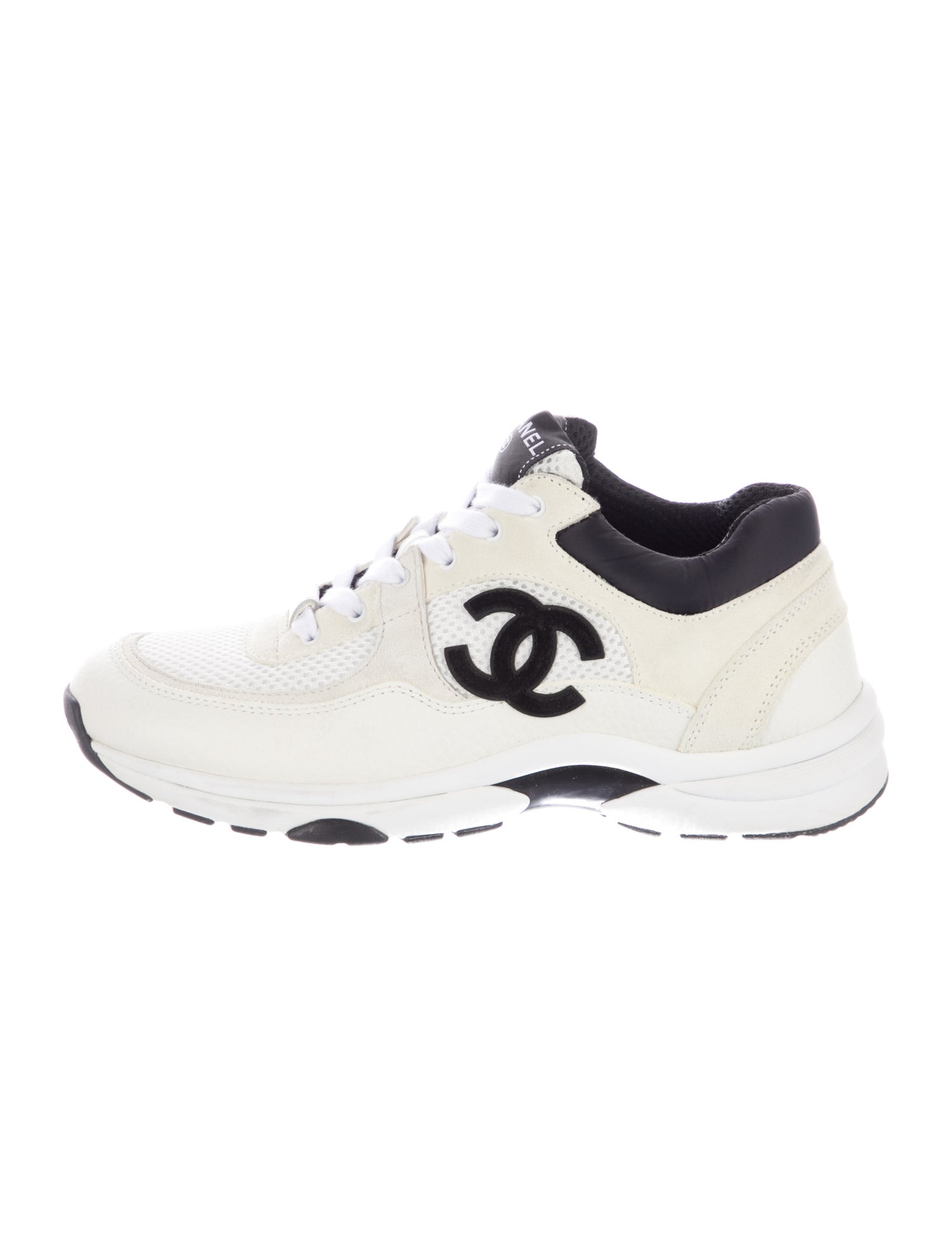 Chanel Interlocking CC Logo Mesh Sneakers