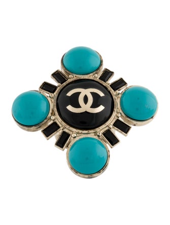 Chanel Strass & Resin CC Cocktail Ring