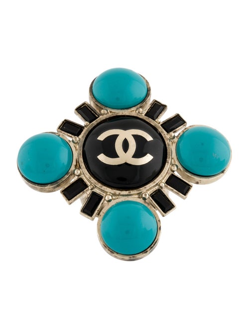 Chanel Strass & Resin CC Cocktail Ring