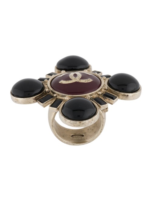 Chanel Resin & Strass Cocktail Ring