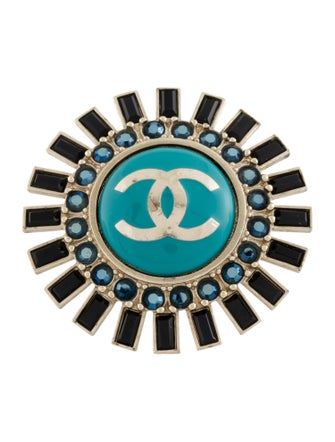 Chanel Strass & Resin CC Cocktail Ring