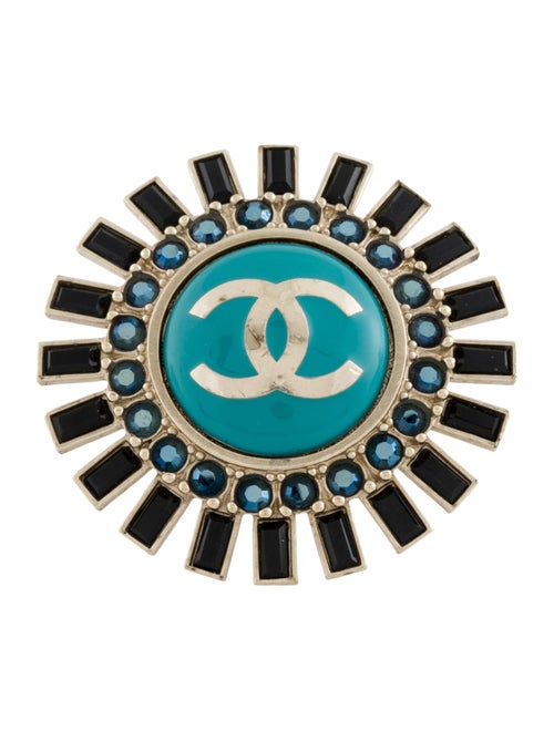 Chanel Strass & Resin CC Cocktail Ring