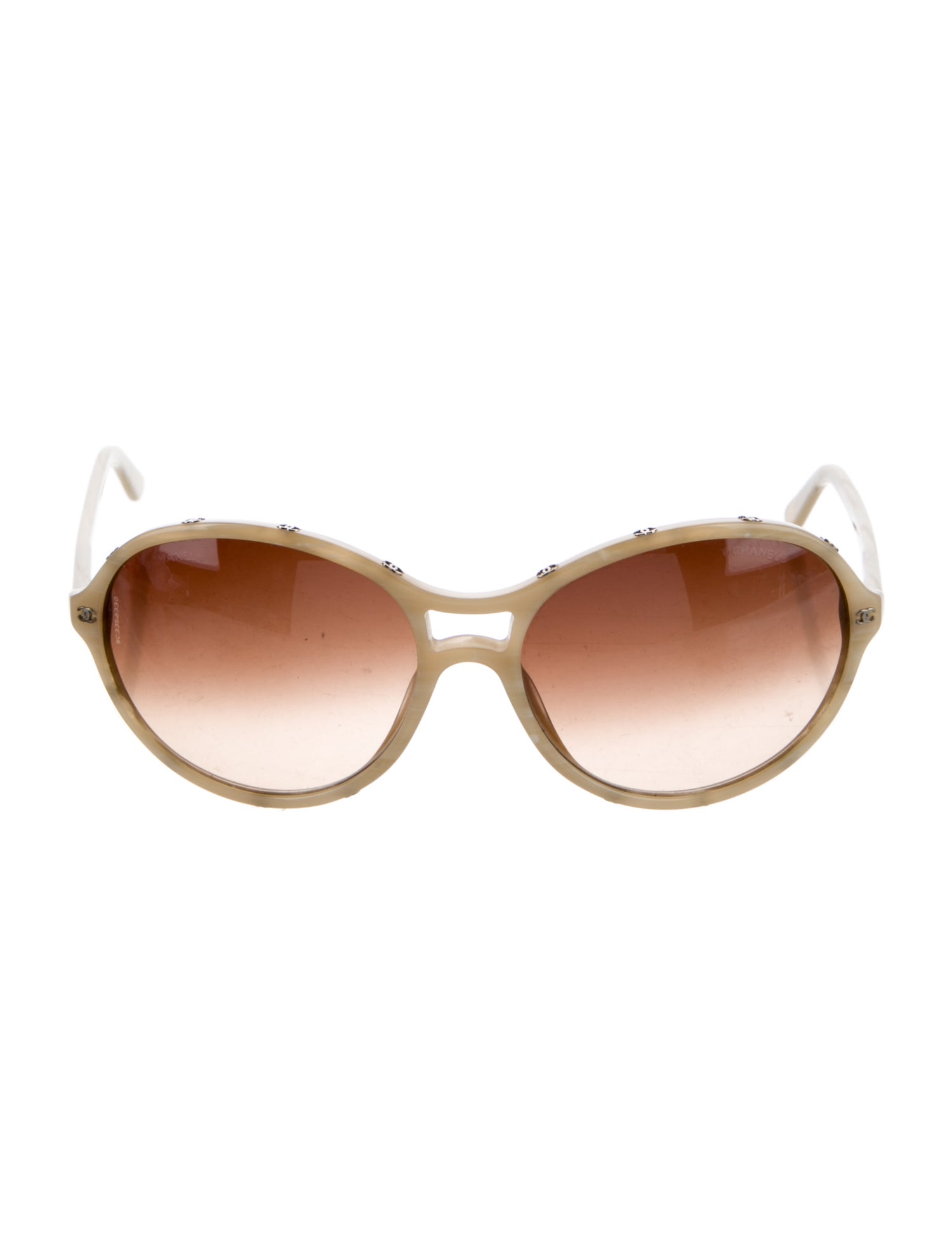Chanel Interlocking CC Logo Cat-Eye Sunglasses