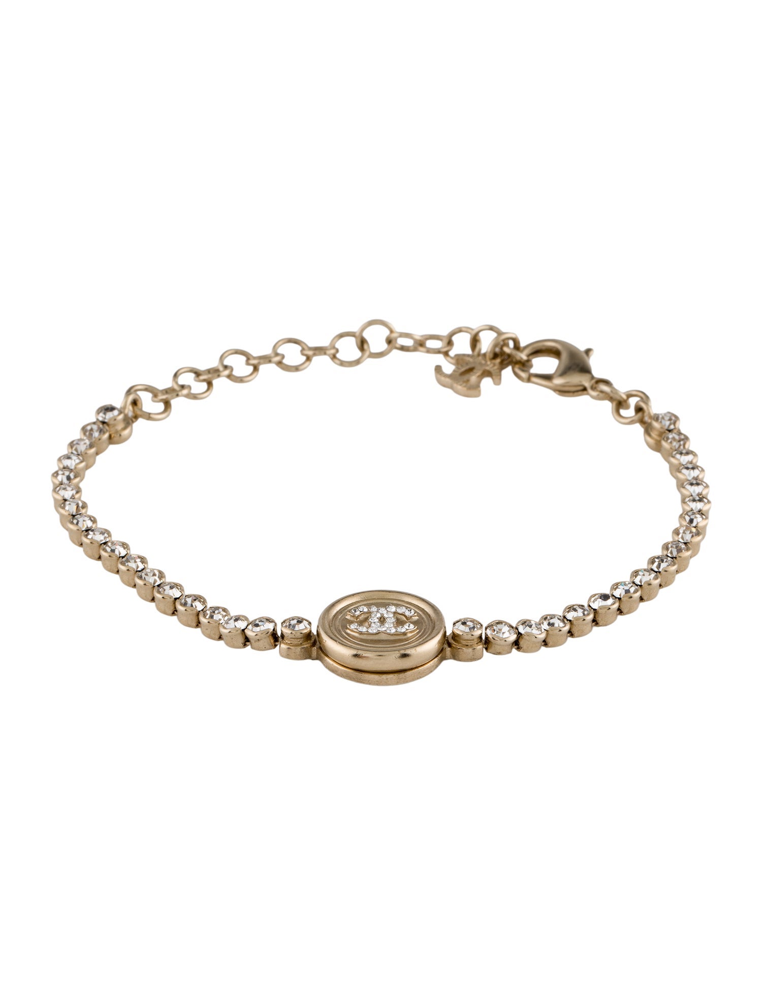 Chanel Strass CC Link Bracelet