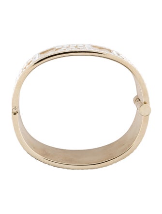 Chanel Strass Quilted 'CHANEL' Bracelet